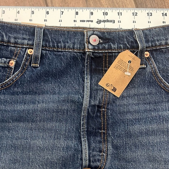 Levi's Women's Dark Blue Jean Shorts - Picture 4 of 8